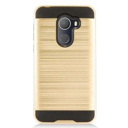 Alcatel REVVL, Walters, A30 Fierce 2017 Armor Hybrid Case (Gold)